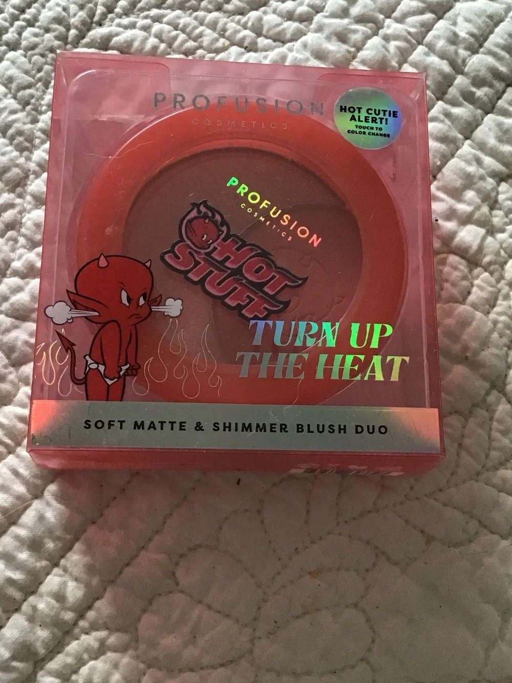 New Profusion Cosmetics Hot Stuff Turn Up The Heat Blush Duo - Red, Orange